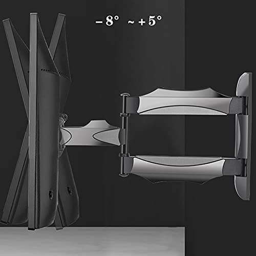 Support TV à mouvement complet inclinable et pivotant pour fixation murale