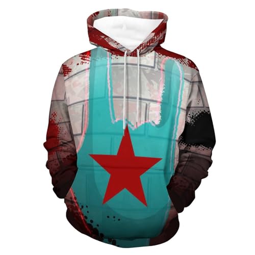 Sweatshirt à capuche manche longue finie la sensation de froid avec ce pull rock unisexe taille S