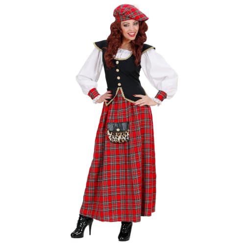 W WIDMANN MILANO Party Fashion - Costume écossais pour femme avec chapeau