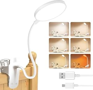 Bteng LED Klemmleuchte mit 6 Farben