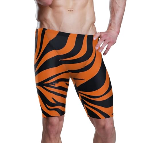 Tiger Stripe Mens Swim Jammers Swimsuit XL B0402150