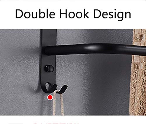 Porte-serviettes mural inoxydable pour optimiser le rangement de la douche - 6