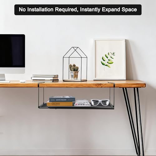 Étagère de rangement sous placard panier suspendu extensible sans perçage - 8