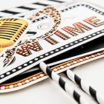 Hollywood - Movie Theme Photography Backdrop and Studio Props DIY Kit. Great as Dress-up and Awards Night Ceremony Photo Booth Background, Vintage Costume Birthday Party Supplies and Event Decorations - Image 5