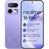realme 16 Pro 5G Smartphone, 8+512GB, Display AMOLED da 6,78" 144Hz, Fotocamera posteriore OIS da 200MP, Fotocamera frontale da 50MP, Batteria da 6500 mAh, Ricarica rapida da 45W, NFC, IP69