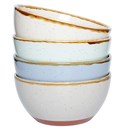 Bosmarlin Ceramic Cereal Bowl Set Of 4, 26 Oz, Soup Bowl, Dishwasher And Microwave Safe (Multi, 6 In) #TOP9