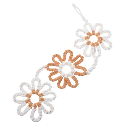 HAMPPLIES Tappeto Da Parete Mano in Cotone Design Girasole Decorazione Murale Boho Per Cameretta Ragazzo Ragazza Arazzo Colorato Per Parete