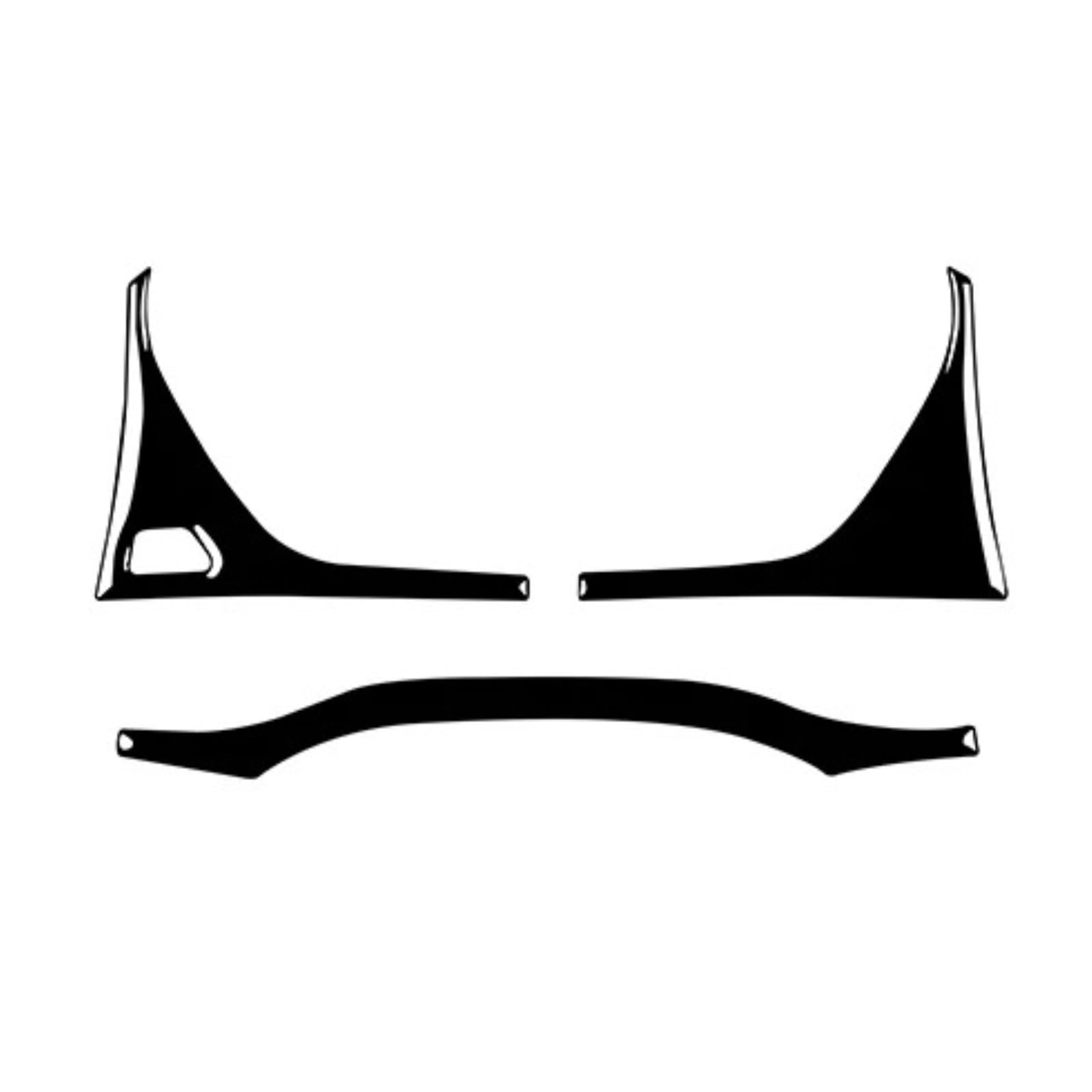 Interior Trim for Q5 for Q5L FY 2018 2019 2020 2021 2022 2023 Accessories Carbon Fiber Interior Auto Speedometer Surround Panel Trim Sticker Auto Central Decoration