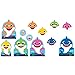 Baby Shark Birthday Cutouts 12 Pieces Decorations