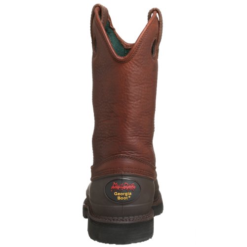 Georgia Boot Men's Pull-On Mud Dog Steel Toe Comfort Core Work Boot ,Brown Natural,10.5 M #TOP2