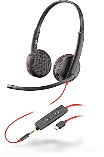 Plantronics - Blackwire 3225 USB-A Wired Headset - Dual-Ear (Ster...