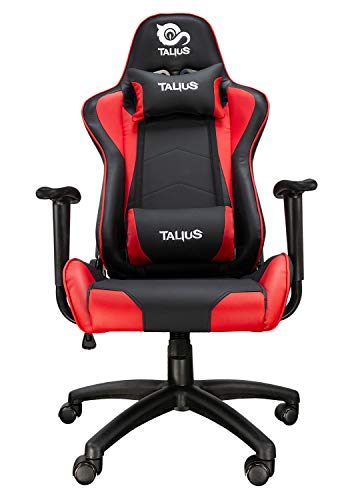 Talius Gecko V2 Silla Gaming Profesional, Ergonómica, basculante, Espuma Alta Densidad, Base y Ruedas Nylon, Gas Clase 4. Ideal para niños y Adultos. para Juegos, Oficina, Escritorio. (Red) Cover