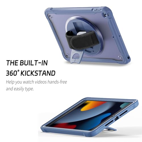 Coque iPad 9e génération 10.2 rotative 360° et antichoc
