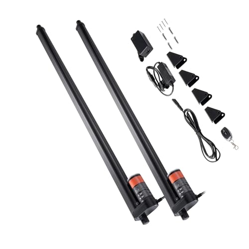Pack de 2 actuadores lineales de 12V y 1000N con protección IP54 frente al polvo