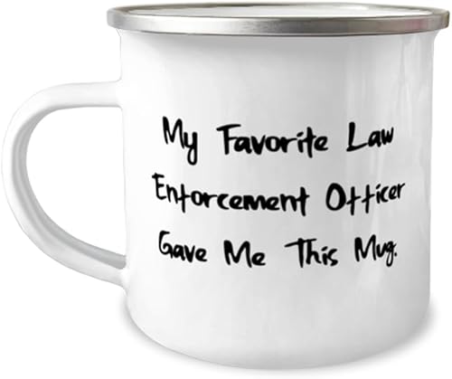 Epic Law enforcement officer Gifts, My Favorite Law Enforcement, Love Birthday 12oz Camper Mug Gifts For Friends From Friends, Funny cop mug, Funny