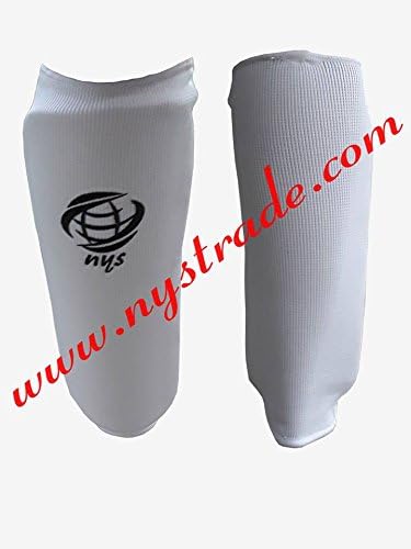 NYS Shin Pads MMA, Muay Thai, Kick Boxing, Karate, Taekwondo Leg Guard Protectors (Medium)