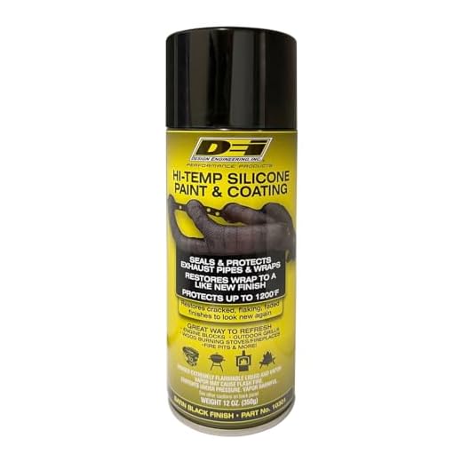 High-Temperature Silicone Coating Spray - Black