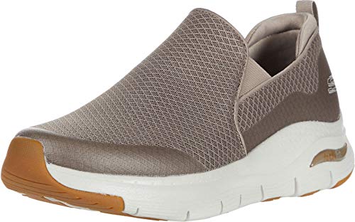 Skechers Arch Fit Banlin, Zapatillas para Hombre, Gris Pardo, 42 EU