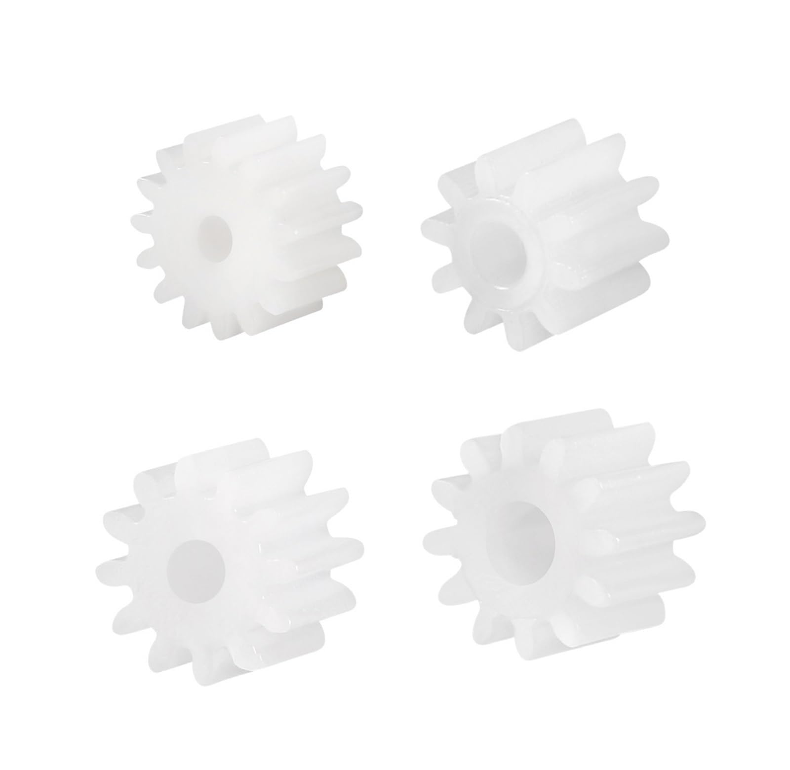 Bevel Gear Pinion Hardware Mechanical 10pcs 8/10/12/16 Teeth 2mm Hole Dia Plastic Shaft Gear Motor Parts Toy Accessories 082/102/122/162A(16 Teeth)