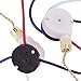 Pasuihcay Ceiling Fan Switch Kit 3 Speed 4 Wire, Fan Switch Zipper Speed Control Switch, ZE-208S Pull Wire Switch with Rope Gold