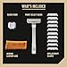 PROOF Select Single Blade Razor for Men with Pivoting Head Made in USA - CNC Machined Aluminum Easy Blade Replacement - Includes Genuine Leather Travel Case, Suction Cup Holder and Safety Razor Blades