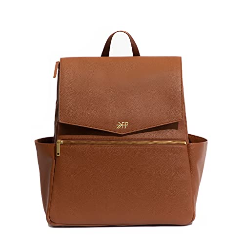 Image of Freshly Picked Classic Leather Diaper Bag Convertible Backpack Tote for Women, Multifunction Maternity Baby Travel Bag