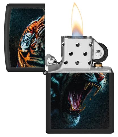 Encendedor Zippo con grabado personalizado Tiger Roar miniatura 6
