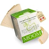 MOOM Hair Removal Wax Strips, 48 Count - Reusable & Washable Polycotton Strips for Maximum Hair Removal, Perfect for Bikini Zone, Leg, Eyebrows, Body & Face - Unisex Use