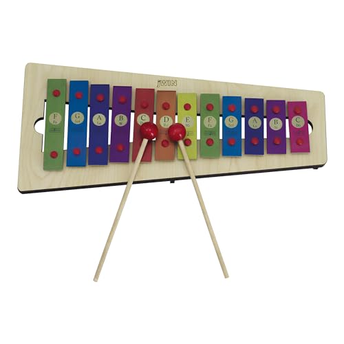MT-12 Metalofon 12 Alüminyum Tuşlu Orff - Ritim Aleti + 2 Adet Baget