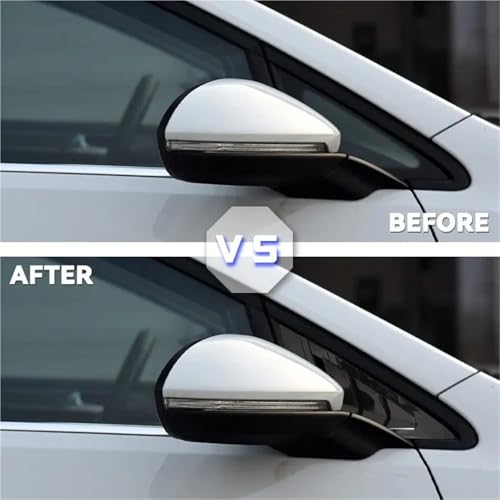 Volet latéral Golf 7 aspect carbone persienne rigide autocollante