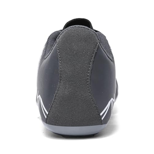 Ifrich Mens Womens Boys Girls Spikes Athletics Racing Running Shoes Track and Field Sneaker Black Grey