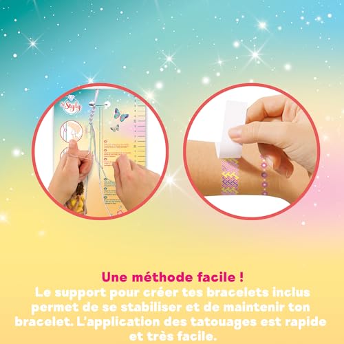 Ravensburger – So Styly – Tattoos et Bracelets Brésiliens – Loisir créatif – Tatouages éphèmères – Création Bijoux – Bracelets – Tendance – Enfant – Dès – 18320 – Version française - vue 4