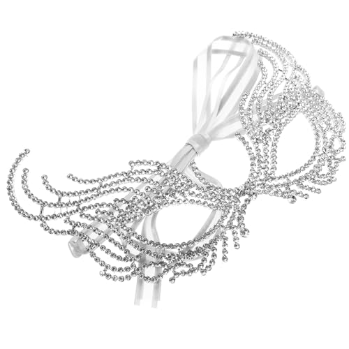 TINEASUR Rhinestone Alloy Fashion Headband Mask for Women Party Face Decoration Evening Wear Accessories Random Color
