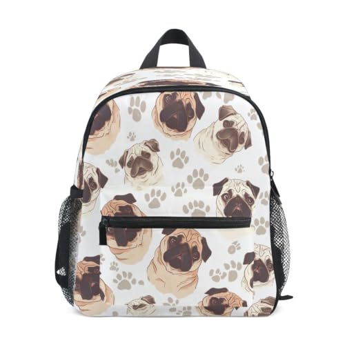 Sac à dos enfant imprimé patte de chien pour école maternelle et préscolaire