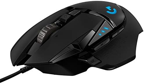 Logitech G502 X Wired Gaming Mouse - LIGHTFORCE hybrid optical-mechanical primary switches, HERO 25K gaming sensor, compatible with PC - macOS/Windows - Black