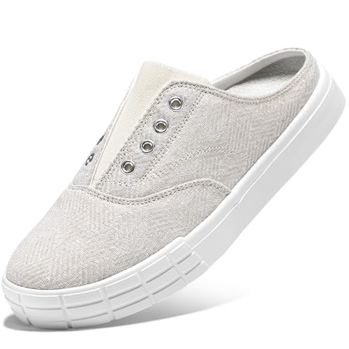 STQ Slip On Orthopedic Wide Shoes丨Lightweight Women Backless Casual Plantar Fasciitis Relief Mule Sneakers