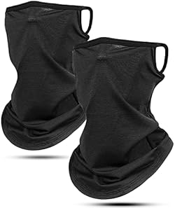 [Andeor] 《2枚セット》フェイスカバー uvカット 夏用【接触冷感-5℃・付けていないような呼吸で楽】ネックガード 冷感 ネックウォーマー 日焼け防止