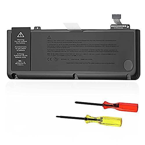 JTKLION Batterie A1322 A1278 pour MacBook Pro 13" Batterie d'ordinateur Portable Cover