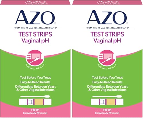 Image of AZO Vaginal pH Test Kit, Clinically-Tested Vaginal Infection Test Kit, FSA /HSA Eligible, Fast & Accurate Results, from The #1 Most Trusted Urinary Health Brand, 2 Self-Tests (Pack of 2)