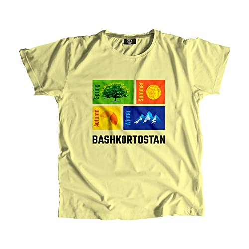 T-shirt BASHKORTOSTAN Seasons jaune idéal pour vos sorties estivales et moments de détente