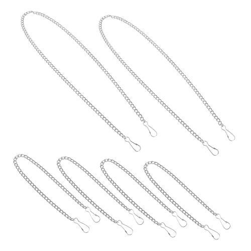 HOMSFOU 6pièces Lot de Chaînes pour Suspension Affiches Et Plantes avec Connecteurs Faciles à Installer Design Élégant pour Décoration Intérieure Et Création De Bijoux