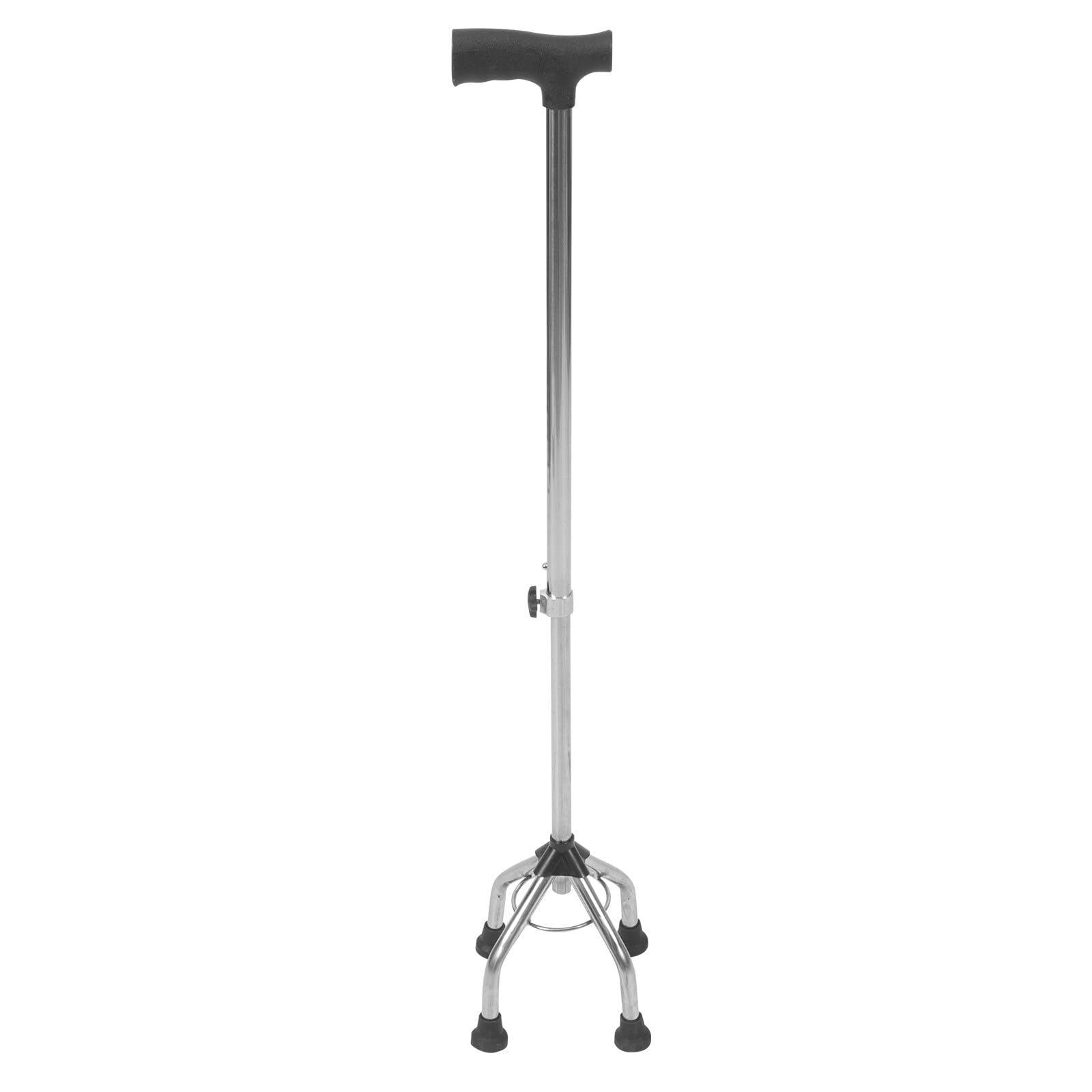 LIFKOME Rutschfester mit Vierfuß Aluminiumlegierung aus Gehstock Ergonomischem Design Verstellbar für Senioren als Wanderstock im Außenbereich