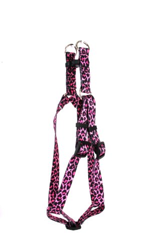 Image of Yellow Dog Design Step-In Harness, Large, Leopard Pink