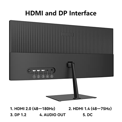 Innocn 23.3" Widescreen 21:9 Computer Gaming Monitor Wfhd 2560 X 1080P 200Hz Hdmi Displayport 4000:1 Va Monitor, Tilt Adjustable, Vesa Compatible, Eye Care - 23D1M #TOP5