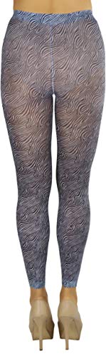 Image of ToBeInStyle Women's Footless Opaque Animal Zebra Tiger Tights Hosiery