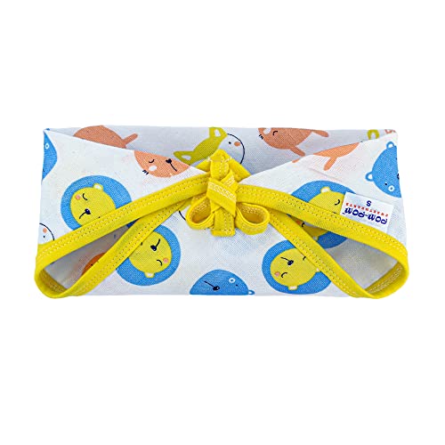 Image of Sweethearts Washable Reusable Printed Triangle Cotton Muslin Nappy,Langot For New Born Baby