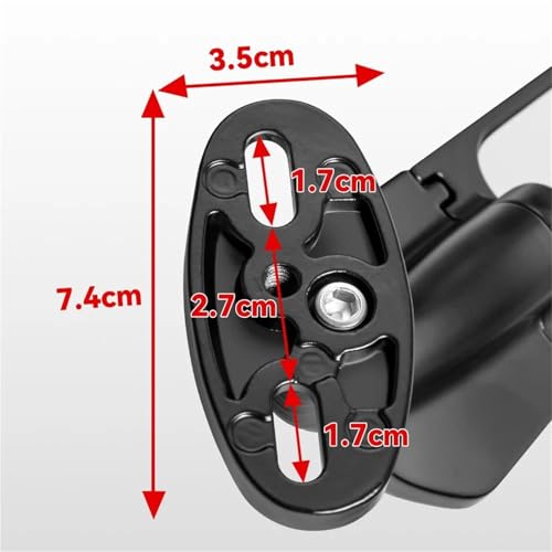 Espejo retrovisor de motocicleta sin vibraciones ajustable para moto Ninja H2 H4 5