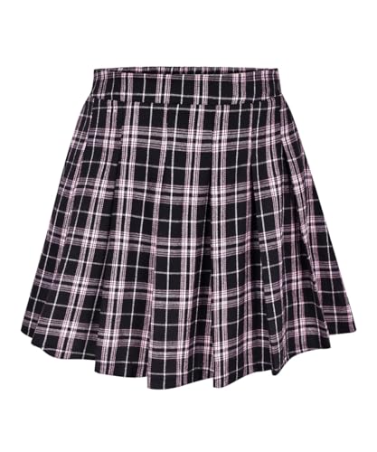 Amazon.com: TIYOMI Women's Plus Size Plaid Skirt Stretchy Elastic