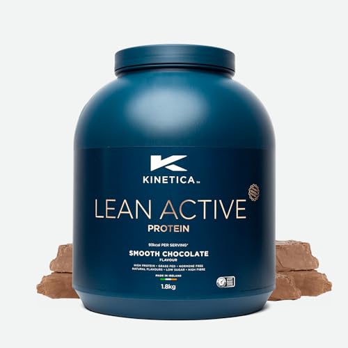 Kinetica Sports Lean Protein Powder, Low Calorie, Grass Fed Whey, 72 Servings, Smooth Chocolate, 1.8kg