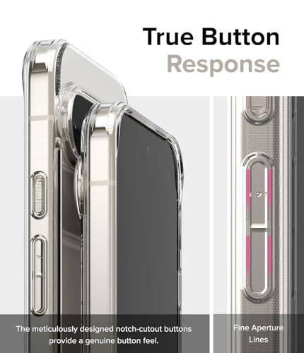 Image of Ringke Fusion Compatible with Google Pixel 9 Pro /Pixel 9 Case Cover Transparent Hard Back Soft Flexible TPU Bumper Scratch Resistant Natural Form Google Pixel 9 Pro /Pixel 9 Back Cover - Clear